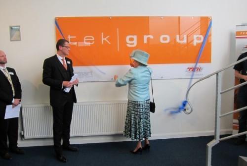 LORD-LIEUTENANT OF LEICESTERSHIRE OPENS NEW  TEK GROUP FACTORY IN REARSBY